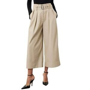 Eudon Choi Faux Leather cropped Pants Size 8
